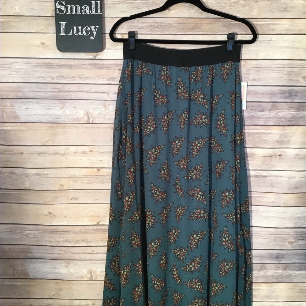 LuLaRoe Lucy Maxi Chiffon Floral Skirt -NWT